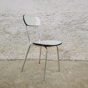 Vintage Old School Chair/ Retro Chair/ Old School Metal Chair/ Mid Century Chair/ Retro Metal Chair/ Vintage Furniture/ Space Age/ 70s