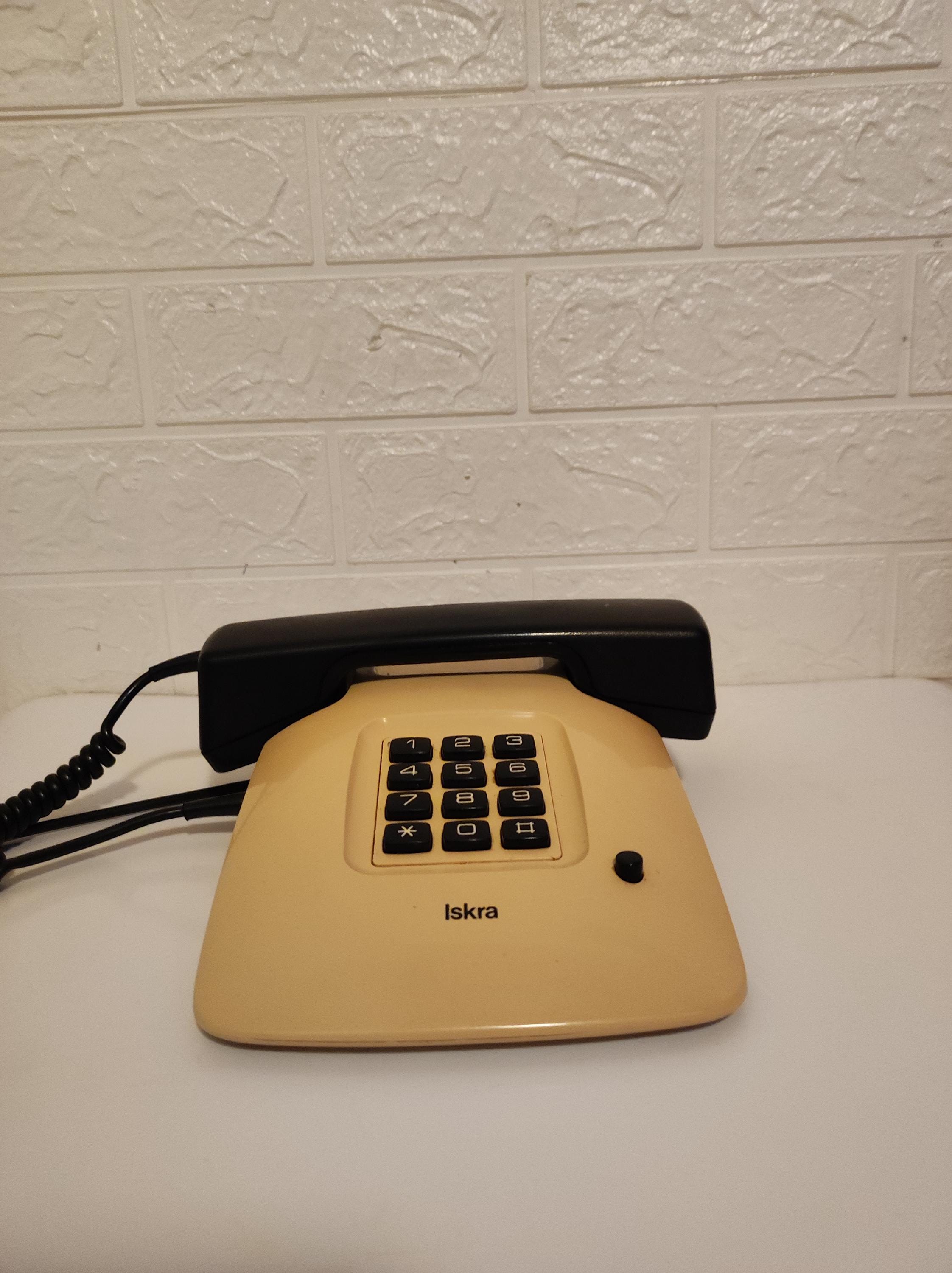 Vintage Telephone Iskra / Iskra Yugoslavia Phone/ Vintage Rotary