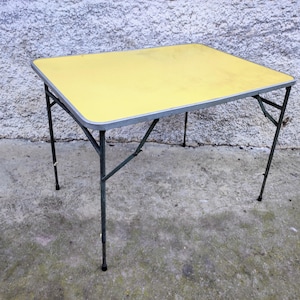 Vintage Folding Table/Beach Table/ Coffee Table/ Picnic Table/ Mid Century Modern Table/ Portable Table/ Patio Table/ Retro Patio Table/ 70s