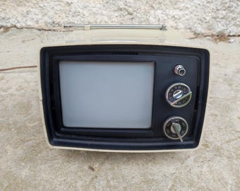 Mid Century Japan NEC Portable Television, Retro  Collector Piece Working TV 60s