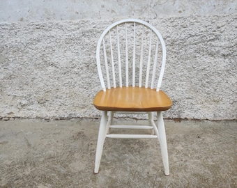 Vintage Wooden Chair/ Modern Dining Chair /Old Wooden Dining Chair/Yugoslavia/ Recoloured Dining Chair/Vintage Furniture / Mid Century Chair