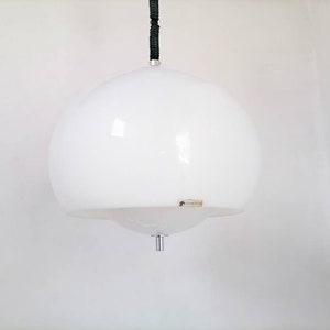 Vintage Pendant Lamp / Retro Hanging Light / Ceiling Lamp / Guzzini Lamp / 70s / Space Age / Atomic / Meblo For Guzzini / Mid Century Modern