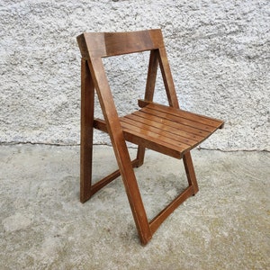 Vintage Folding Chair/ Stol Kamnik Chair/ Aldo Jacober Style Design/ Vintage Furniture/ Wooden Folding Chair /Folding Chair/ Yugoslavia/70s