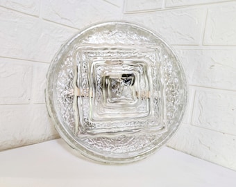 Mid Century Modern Glas Wandlampe / Moderne Wandleuchte / Vintage Beleuchtung / Retro Wand Plafoniere / Retro Glas Wandleuchte / 70er Jahre