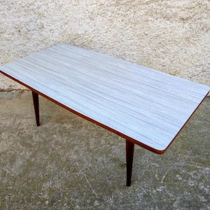 Mid Century Modern Coffee Table: Vintage 70s Wooden Table, Yugoslavia