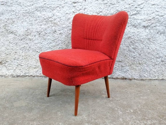 Red cocktail chair discount