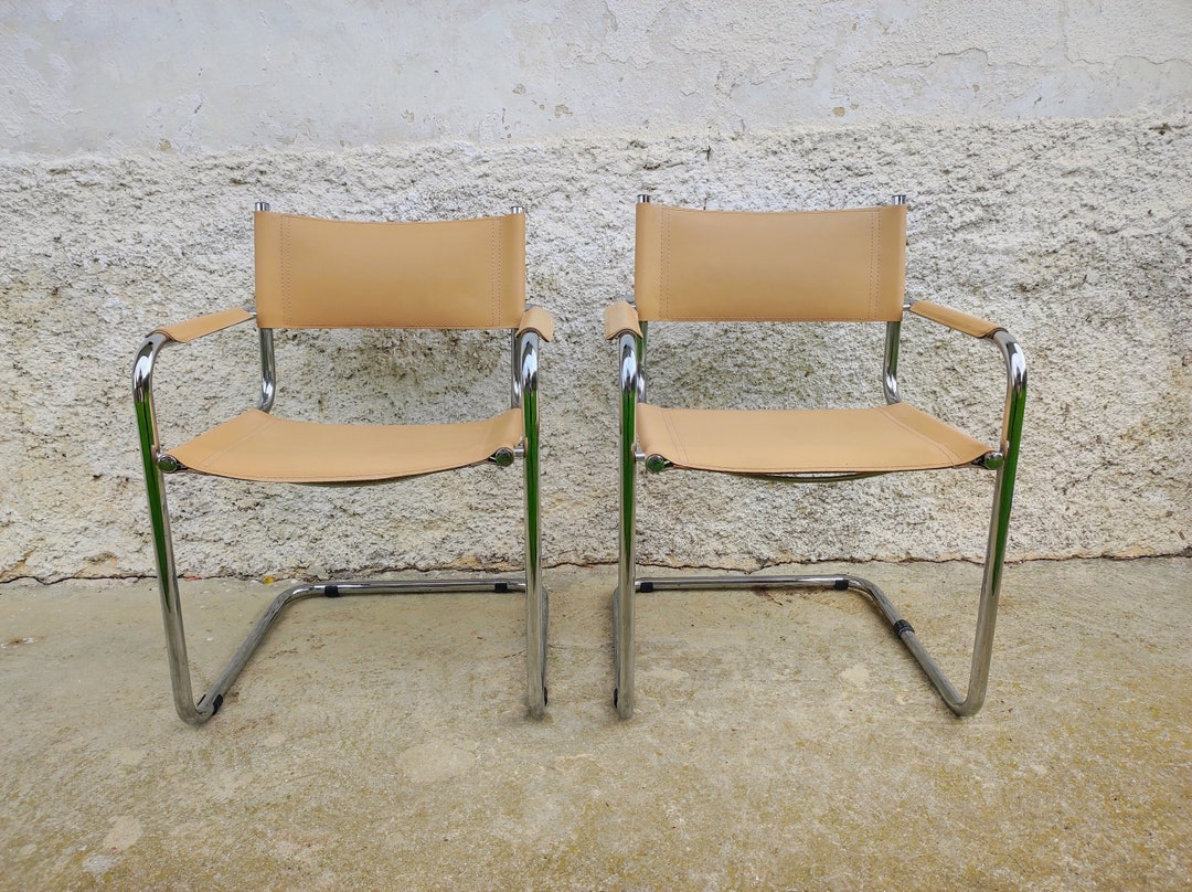 1 of 2 Vintage Chrome Chairs /mid Century Modern Mart Stam Cantilever Chairs /office Chairs ...