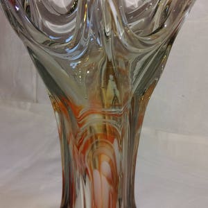 Vintage Glass Vase / 60's 70's Mid Century image 6