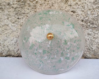 Vintage Murano Glass Plafoniere, Wall Murano Glass Italian Light, 80s Retro Wall Light