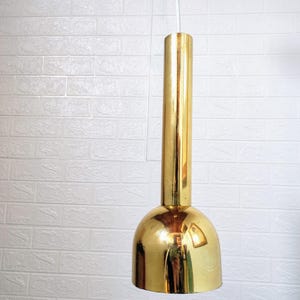 Vintage Pendant Lamp/Shiny Golden Ceiling Light /Vintage Atomic Lightning/Retro Ceiling Lamp / Mid Century /Mcm Light/ Yugoslavia /70s
