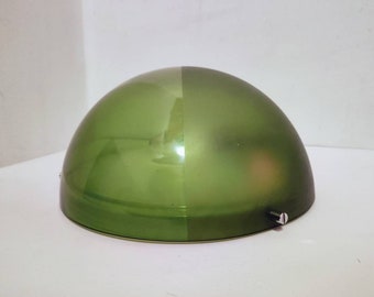 Vintage Green Plastic Wall Sconce - Mid Century Modern Meblo Guzzini Light - 70s Atomic Design