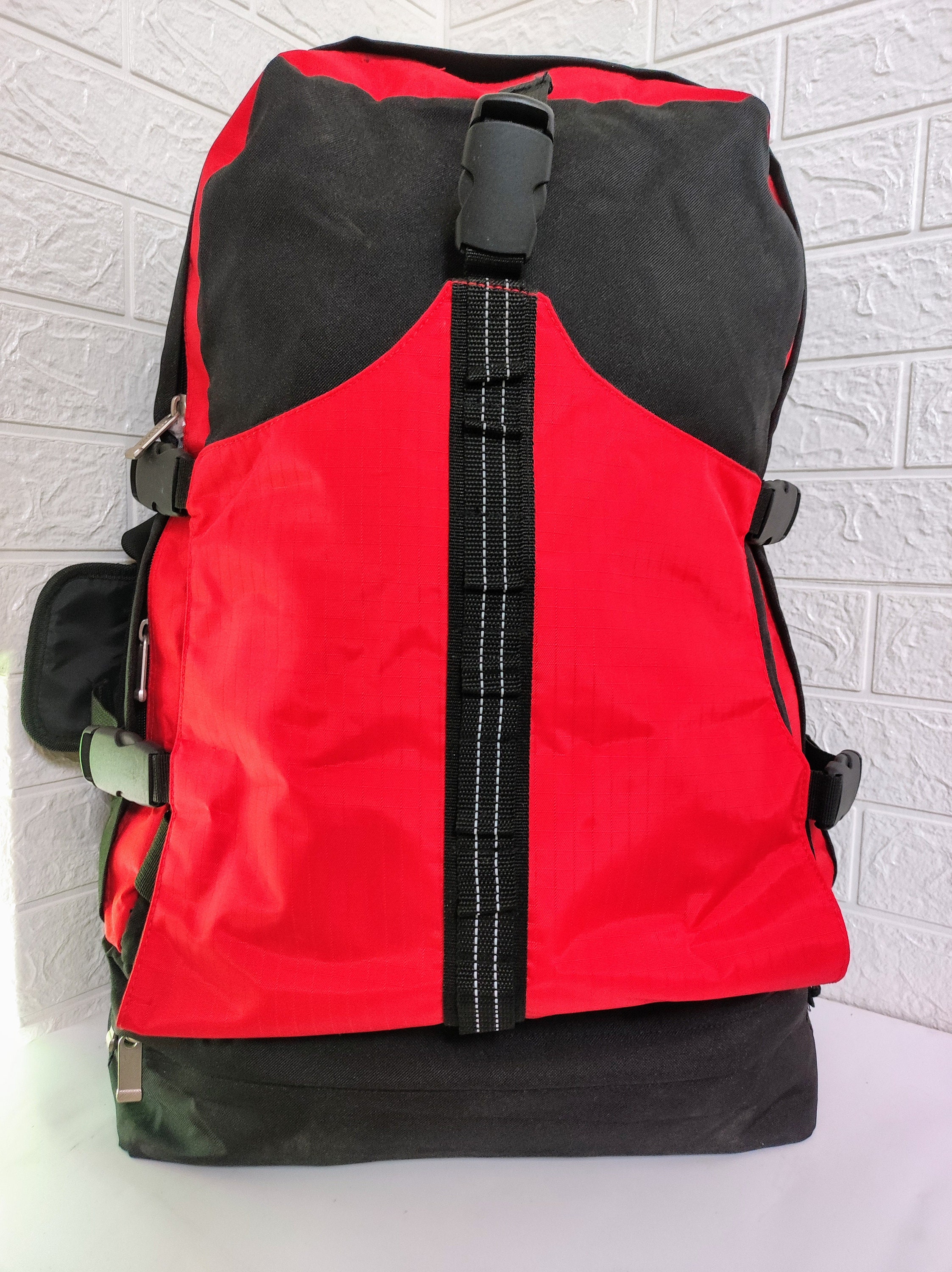 Vintage 90s Red & Black Hiking Rucksack – Marlboro Promotion Backpack ...