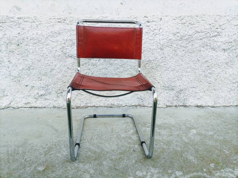 Vintage Chrome Chair/Mid Century Mart Stam Cantilever S33 | Etsy