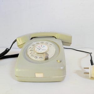 Vintage Telephone Iskra / Ata 61 Telephone / Iskra Yugoslavia / Grey Vintage Rotary Phone/ Original Iskra / Home Decor / Working Telephone /