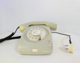 Vintage Telephone Iskra / Ata 61 Telephone / Iskra Yugoslavia / Grey Vintage Rotary Phone/ Original Iskra / Home Decor / Working Telephone /