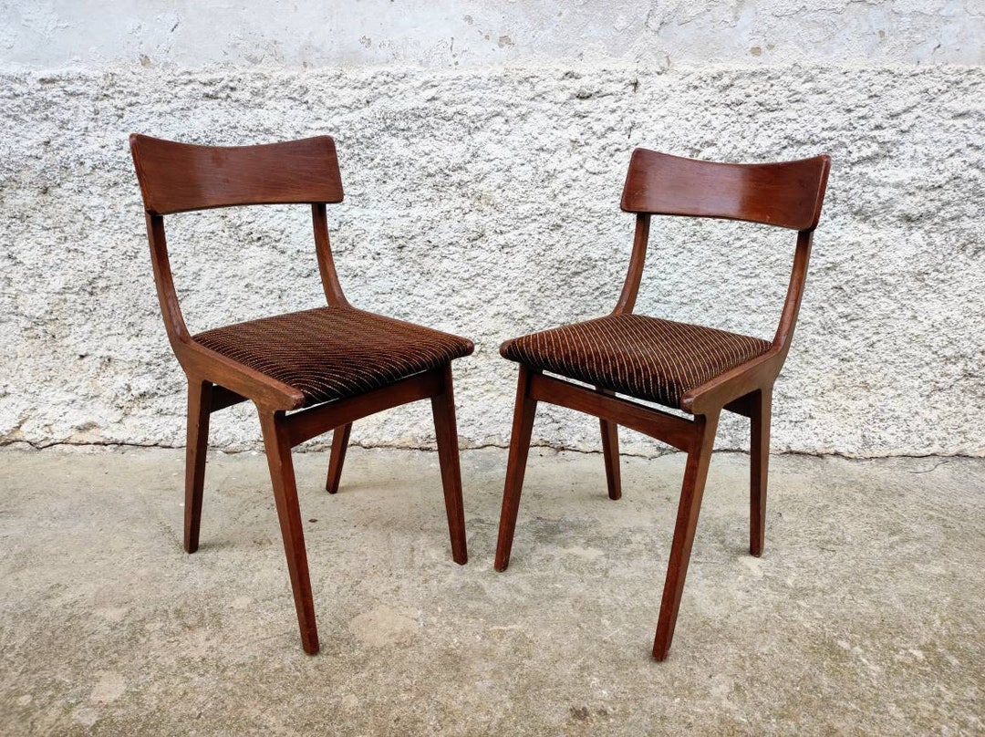 Vintage 1 of 2 Wooden Desk Chairs/ Retro Dining Chairs/ Vintage