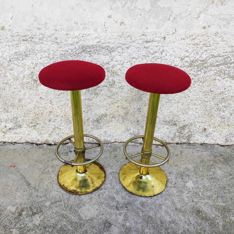 Vintage Bar Stools - Etsy