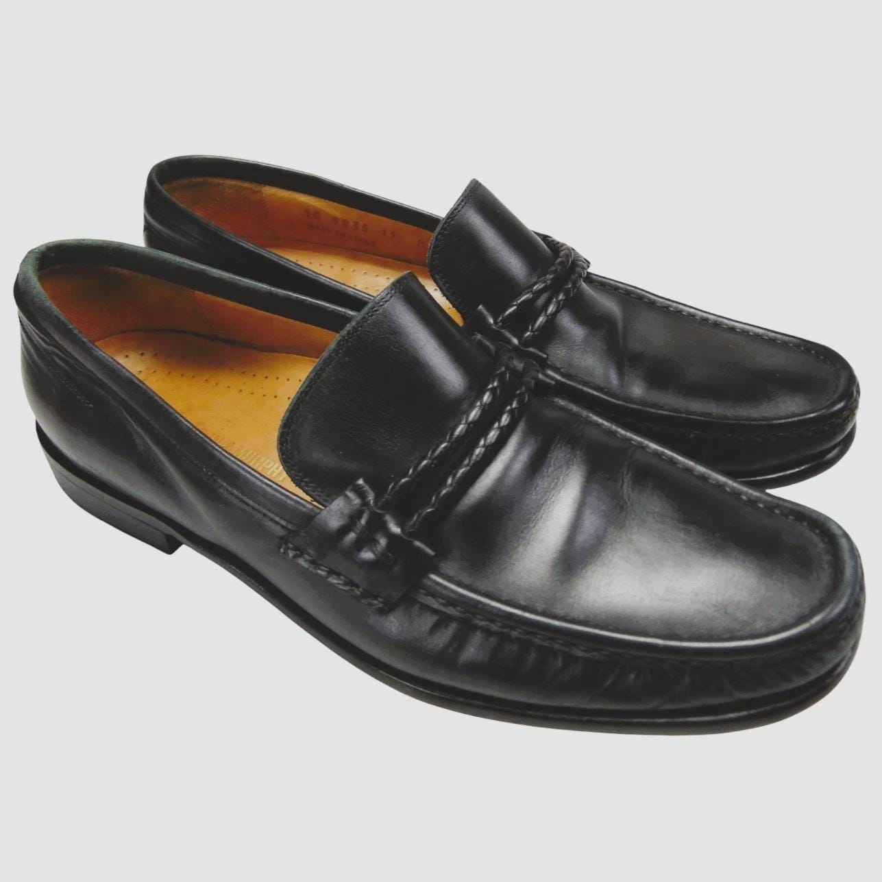 Vintage Johnston & Murphy Leather Loafers – Made in Italy  display picture 3