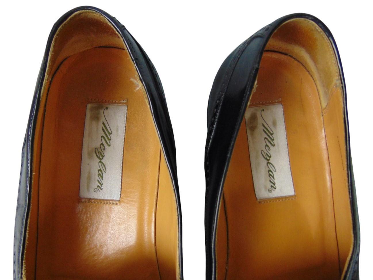 Mezlan Havana Black Dress Shoes Mens 15 W Spain Tassel Brogue Loafer Old Money Mezlan Havana Mens Sz 9.5 US Dress Tassel Loafer Brogue Cap  main image 3