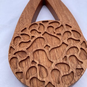 Wooden spanking paddle Sapele