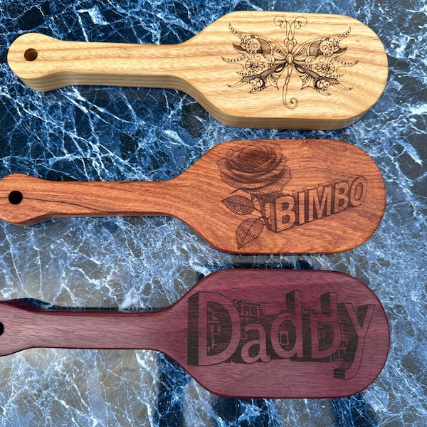 Wooden Spanking Paddle 3 Choices
