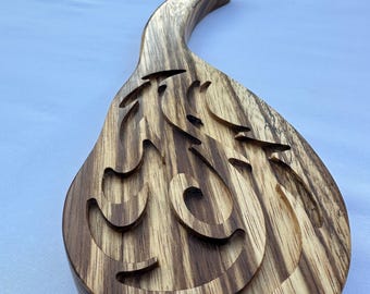 Wooden Spanking Paddle Zebrano