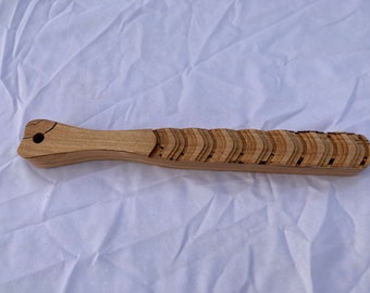 Wooden Spanking Paddle Splated Beech