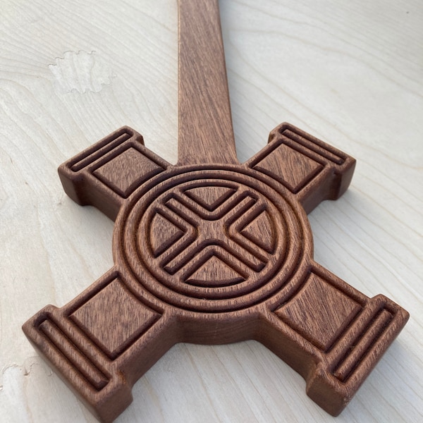Holzstab Kreuz Sapele