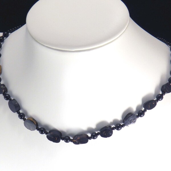 Black Coral Necklace Etsy