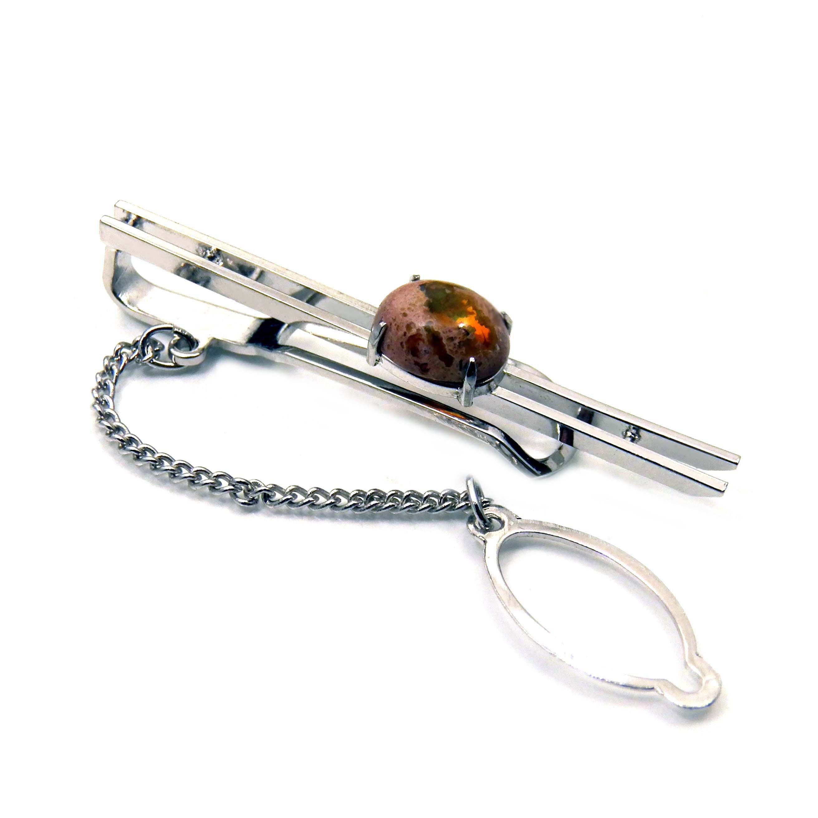 Opal Tie Clip