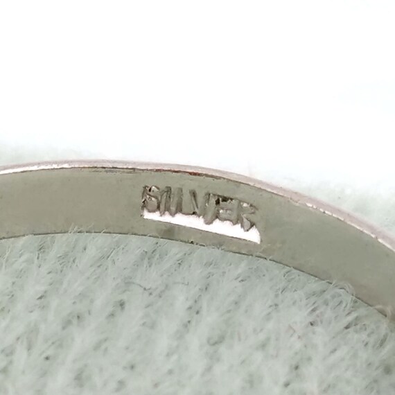 Tiny Shell Cameo Ring, Sterling Silver Vintage Je… - image 6