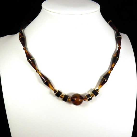 Art Deco Choker Necklace, Vintage Japanise Jewelry