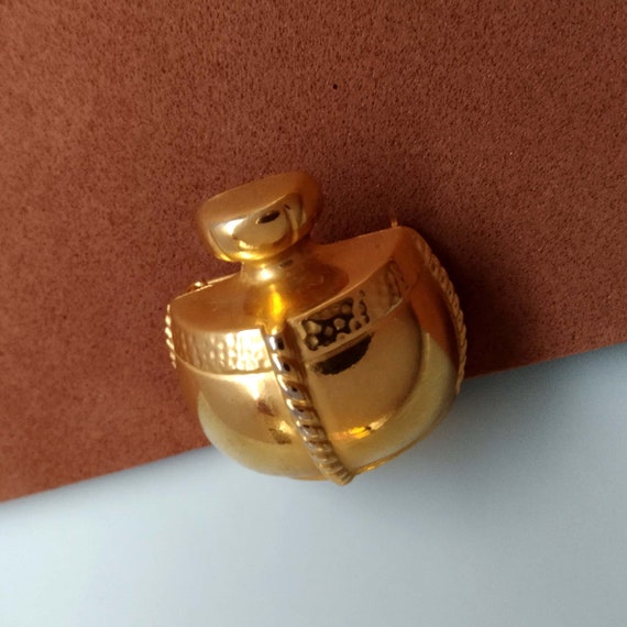 Yves Saint Laurent Perfume Bottle Brooch, Vintage… - image 2