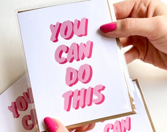 Cancer Support Card Encouragement Card You Can Do This