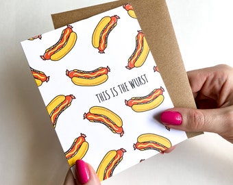 The Wurst Get Well Card For Cancer