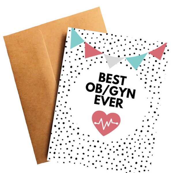Gynecologist Thank You Card Etsy