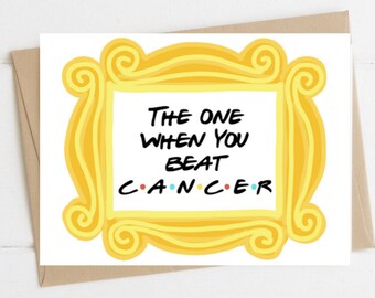 funny kicked in the balls cancer card you beat cancer chemotherapy card