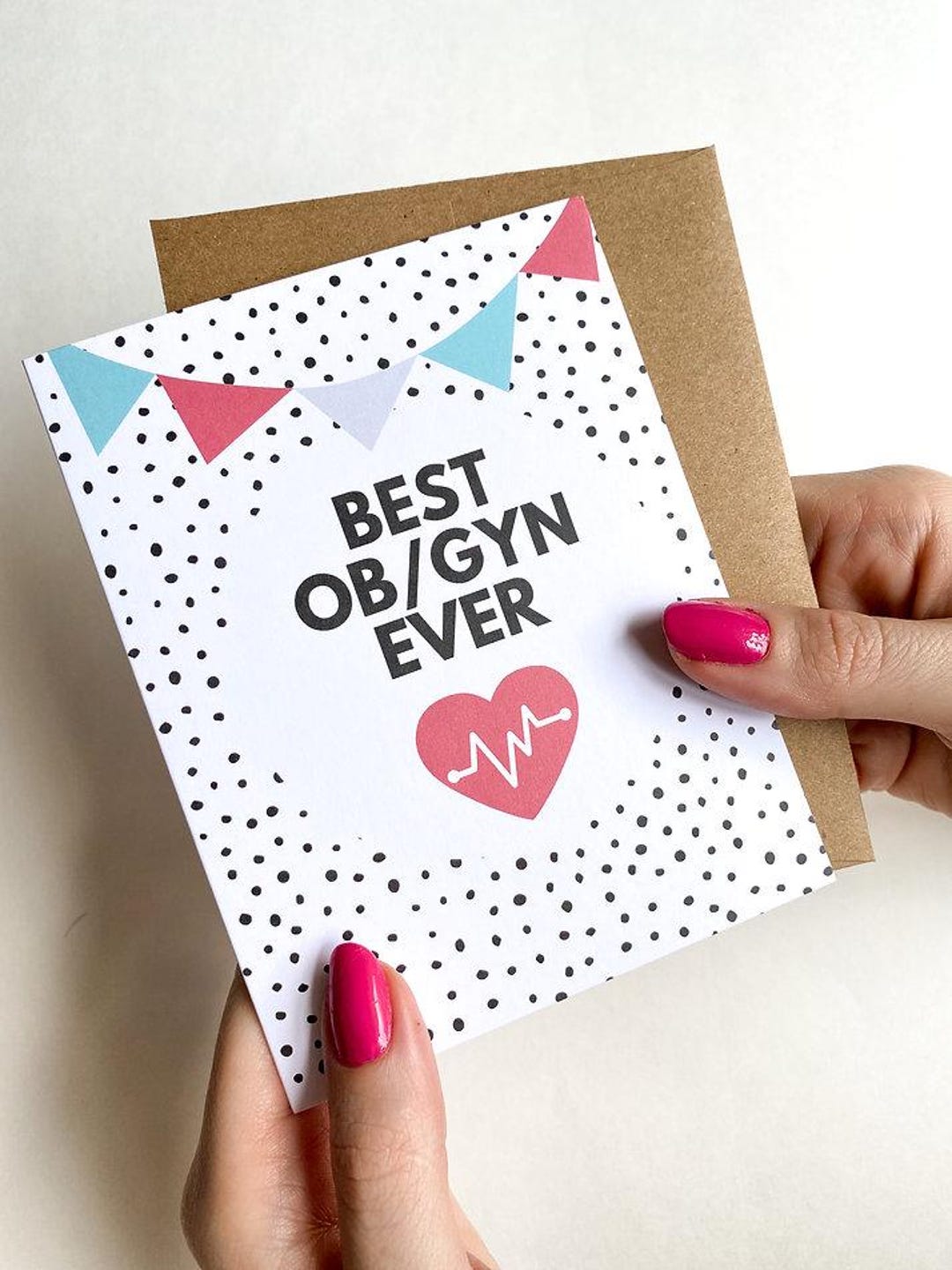 Card for OB/GYN Best OBGYN Ever Card Thank You Card for Gynecologist ...