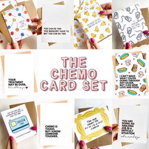 Juego de 10 tarjetas de apoyo para quimioterapia