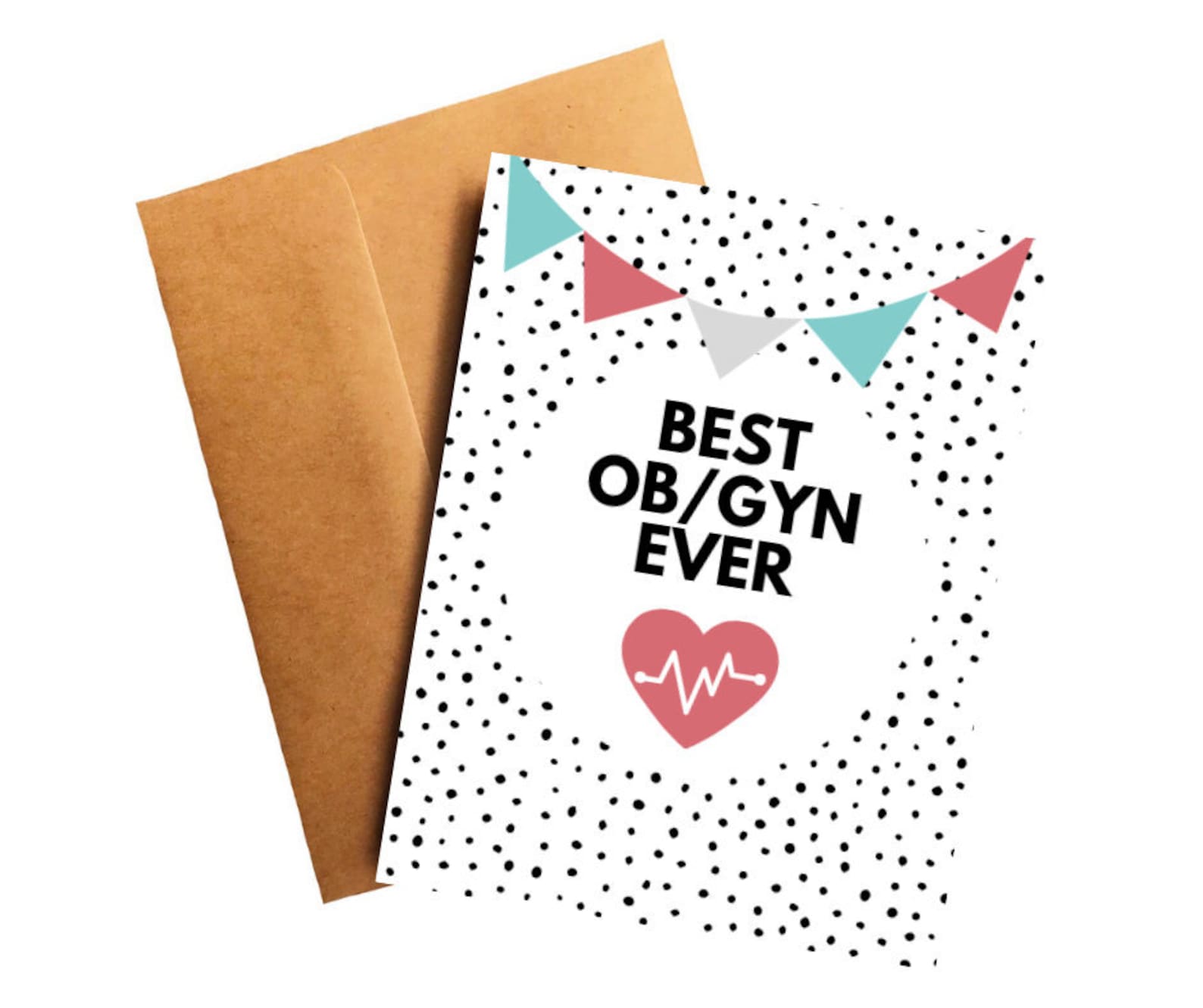 Card for OB/GYN Best OBGYN Ever Card Thank You Card for Gynecologist ...