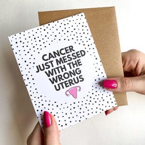 Uterine Cancer Card Endometrial Cancer Card Uterus Cancer Card