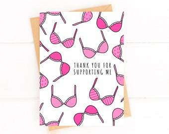 Breast Cancer Support Card Funny Breast Cancer Card