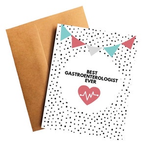 Gastroenterologist Card Thank you Card for Gastroenterologist