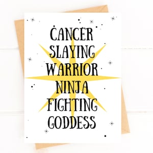 Cancer Fighter Card Cancer Warrior Cancer Get Well Card Cute Get Well GiftSupport Card Cancer Encouragement Care Package image 2