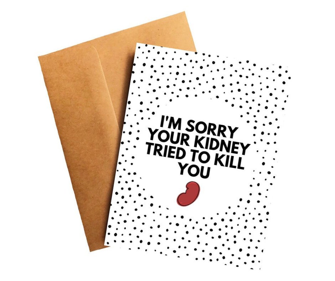 Kidney Transplant Card Kidney Surgery Card Kidney Cancer Etsy