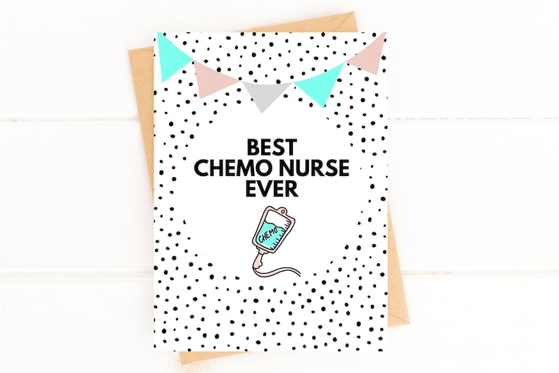 Best Chemo Nurse Ever Thank You Card Etsy