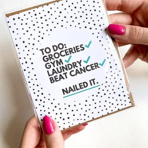 Funny Cancer Survivor Card Beat Cancer Card