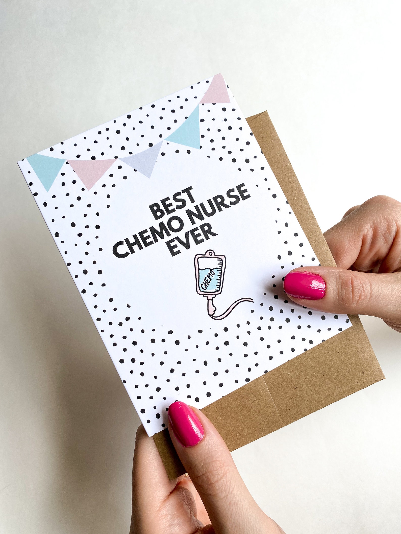 Best Chemo Nurse Ever Thank You Card Etsy