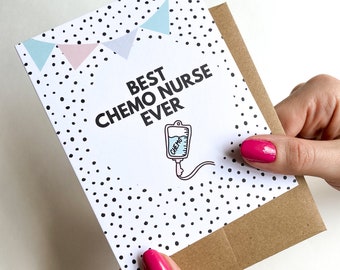 Beste Chemo Krankenschwester überhaupt Danke-Karte