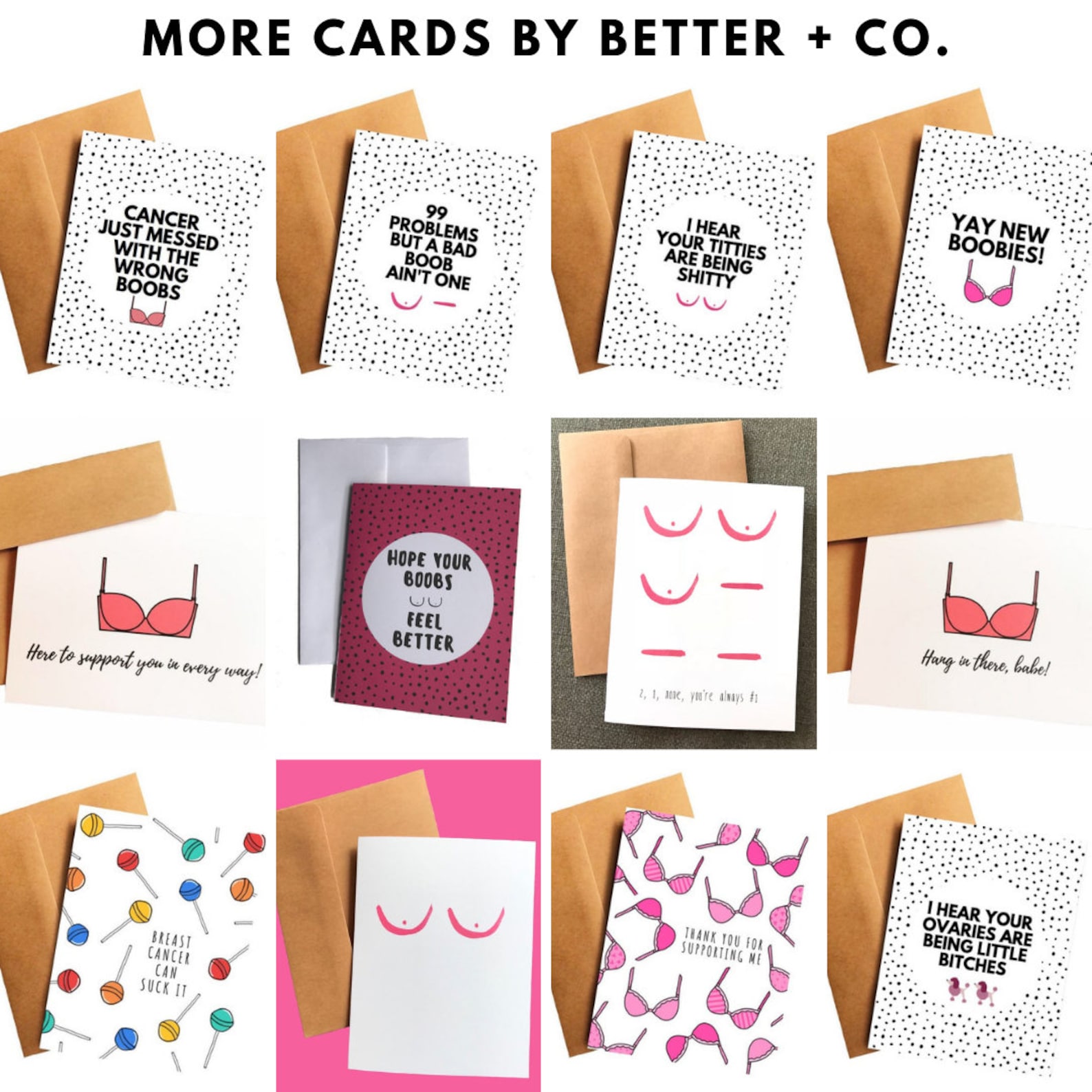 Breast Cancer Card Funny Breast Cancer Card | Etsy
